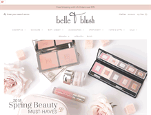Tablet Screenshot of belleandblush.com
